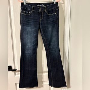 American Eagle Low Rise Stretch Boot Cut/Mini Flare Artist Jeans - size 4